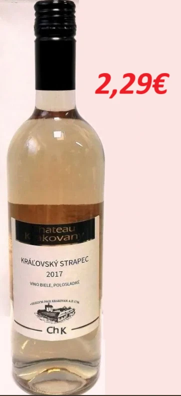 Kráľovský strapec biely 0,75 l 6 ks