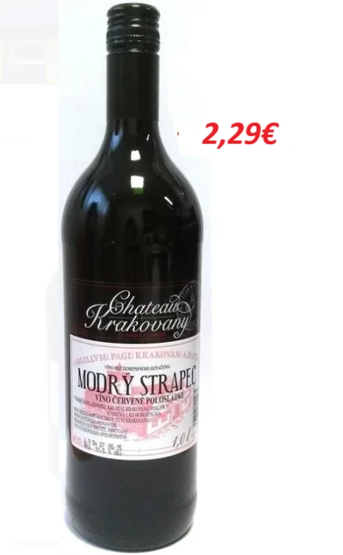 Modrý strapec 1l 12 ks