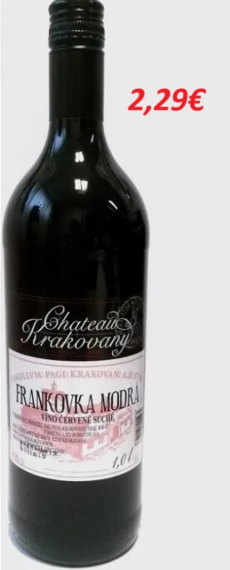 Frankovka modrá 1l 12 ks