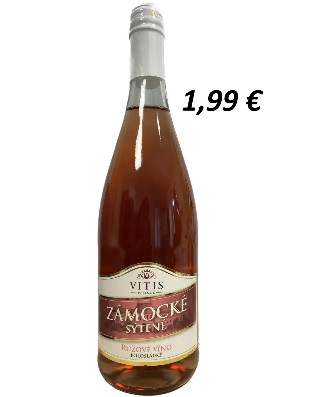 Zámocké sýtené víno, ružové 0,75 l