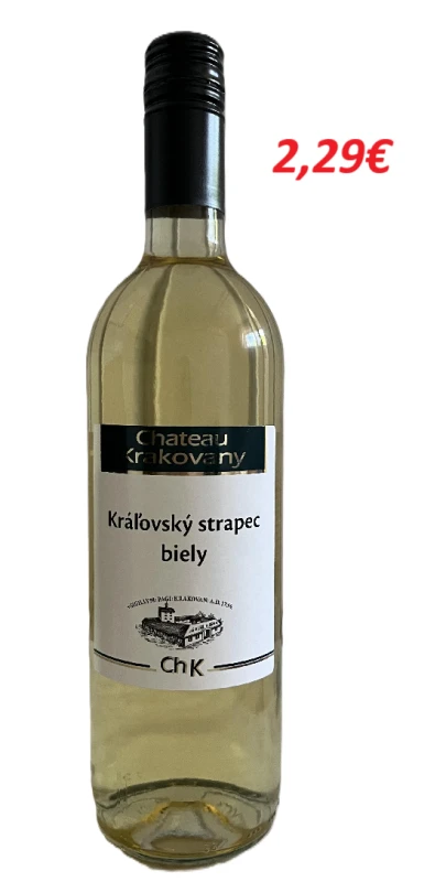 Kráľovský strapec biely 0,75 l 6 ks