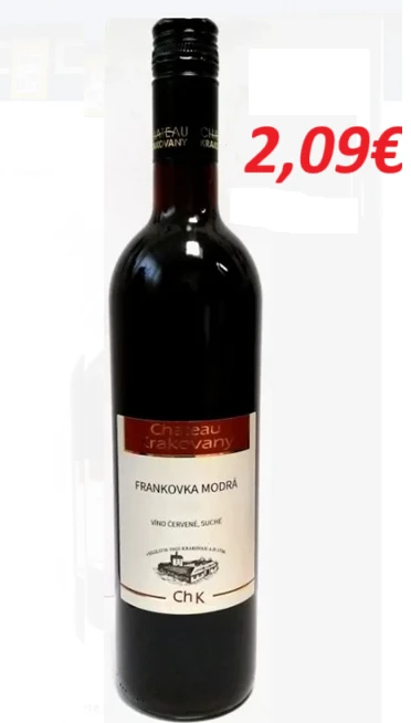 Frankovka modrá 0,75 l 6 ks