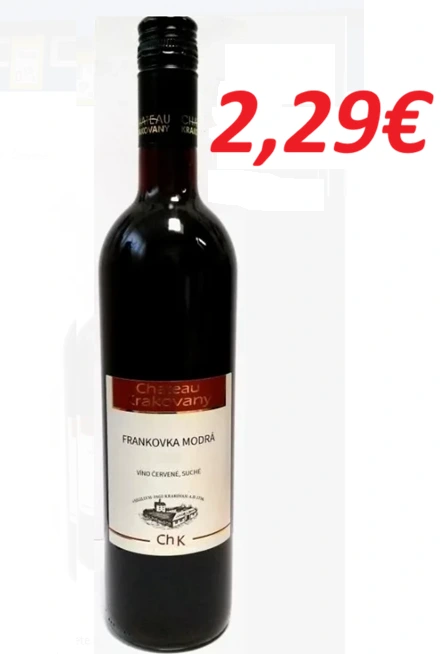 Frankovka modrá 0,75 l 6 ks