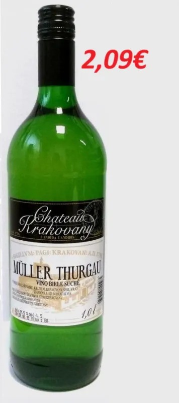 Muller Thurgau 1 l 12 ks